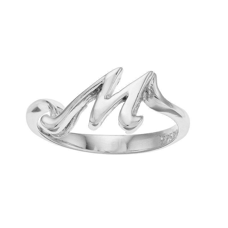 Traditions Jewelry Company Sterling Silver Initial Ring, Womens Product Image