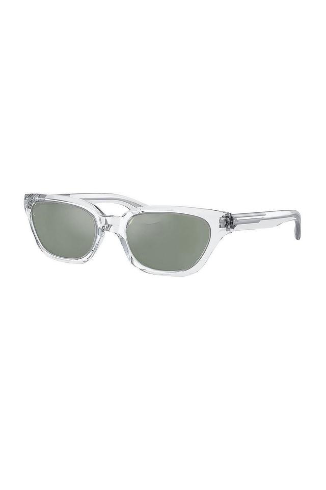 Miu Miu Round Sunglasses in White Product Image