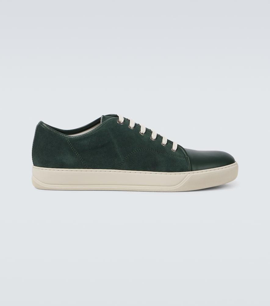 LANVIN Dbb1 Suede Sneakers In Espresso/white Product Image