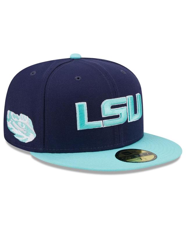 Mens New Era /Light Blue LSU Tigers 59FIFTY Fitted Hat Product Image