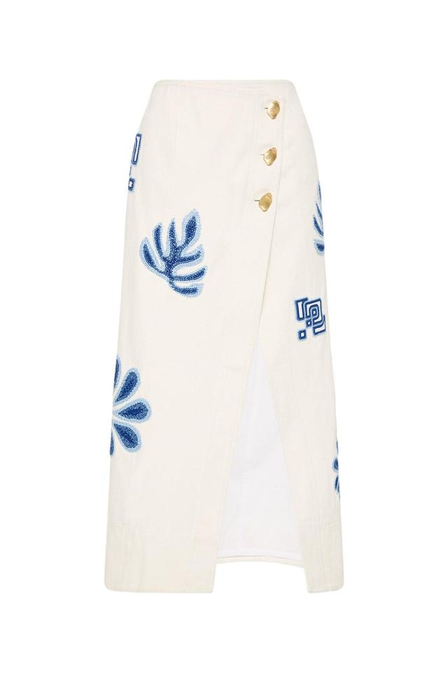 Esprit Embroidered Midi Skirt Product Image