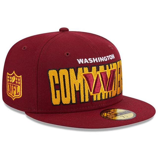 Mens New Era Burgundy Washington Commanders 2023 Nfl Draft 59FIFTY Fitted Hat Product Image