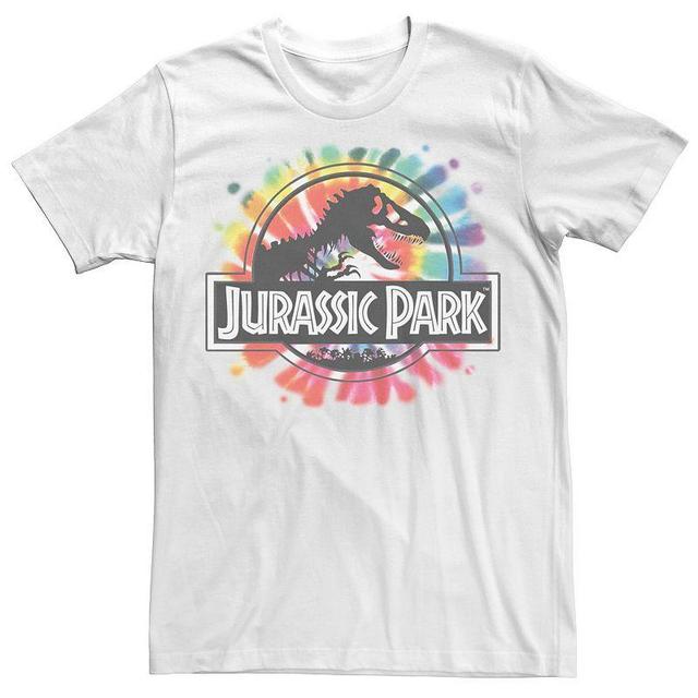 Fifth Sun Jurassic Park Mens Tie Dye Classic Logo Short Sleeve T-Shirt Product Image