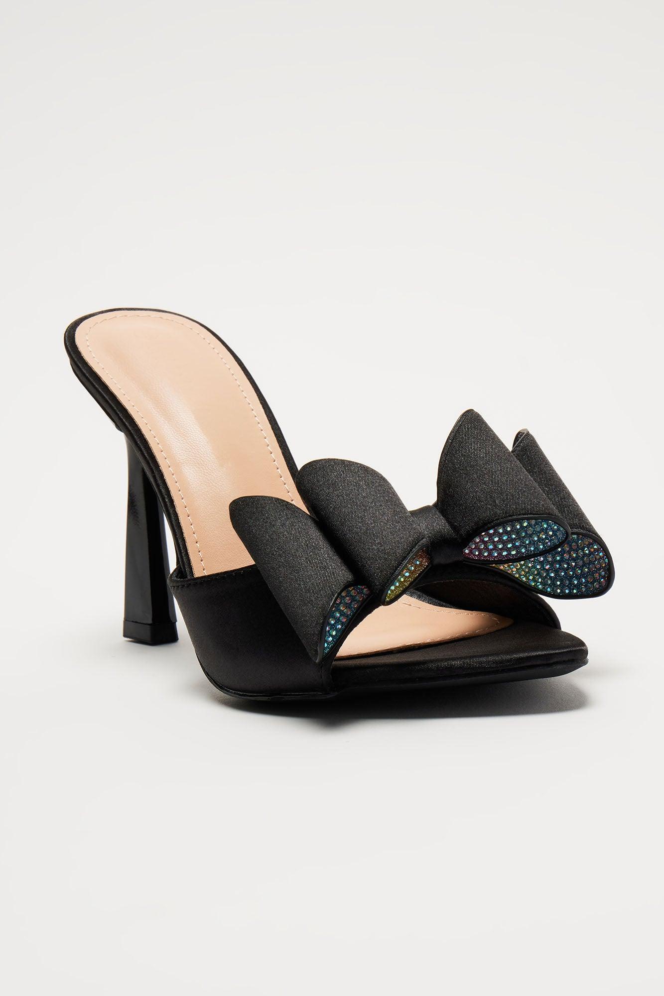 Shyla Heeled Mules - Black Product Image