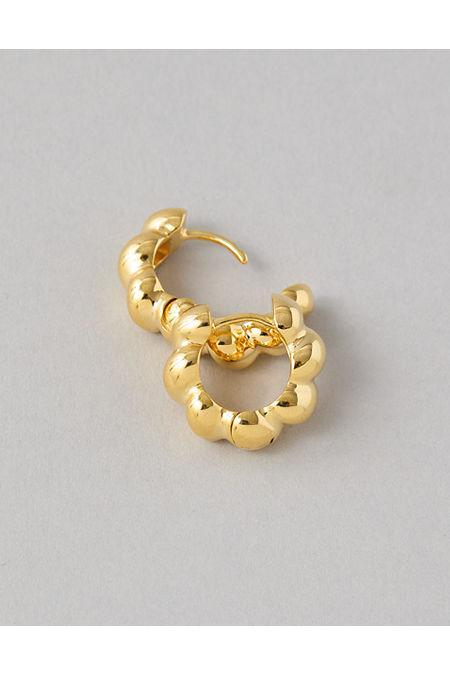 AEO Keepers Collection 14K -Plated Twisted Hoop Earrings Women's Product Image