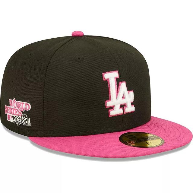 Mens New Era /Pink Los Angeles Dodgers 1981 World Series Champions Passion 59FIFTY Fitted Hat Product Image