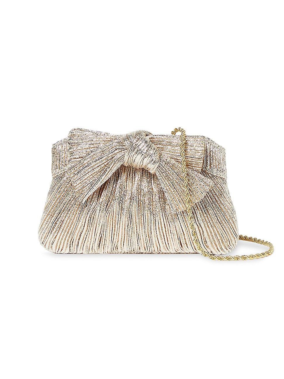 Womens Mini Rochelle Mini Pleated Frame Clutch Product Image