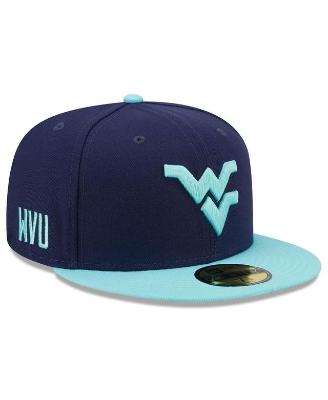 Mens New Era Navy West Virginia Mountaineers 59FIFTY Fitted Hat - Navy Product Image