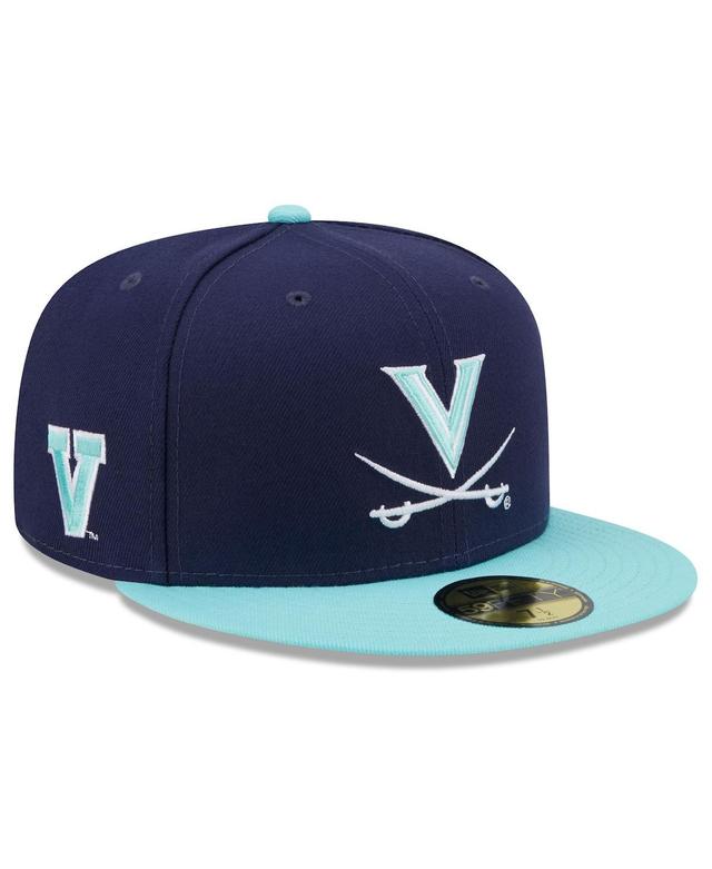 Mens New Era Navy Virginia Cavaliers 59FIFTY Fitted Hat - Navy Product Image