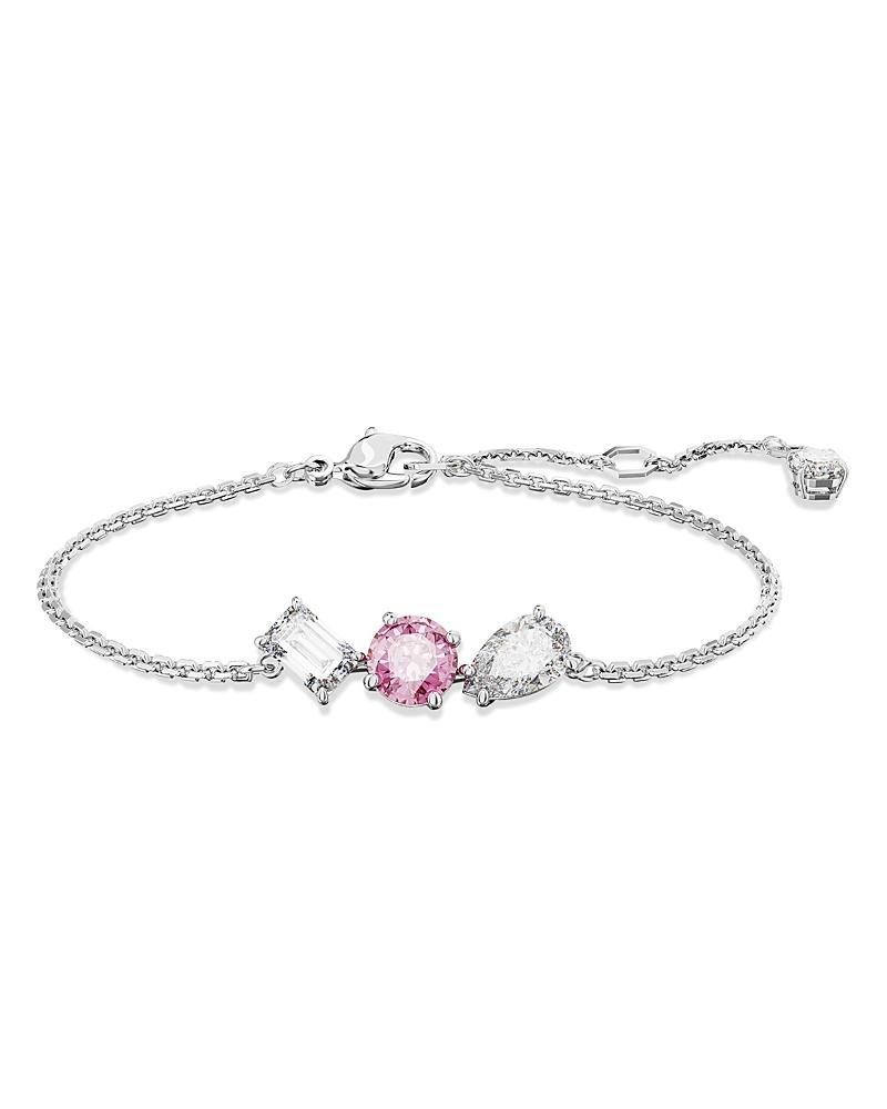 Womens Mesmera Rhodium-Plated & Crystal Mixed Cuts Bracelet Product Image