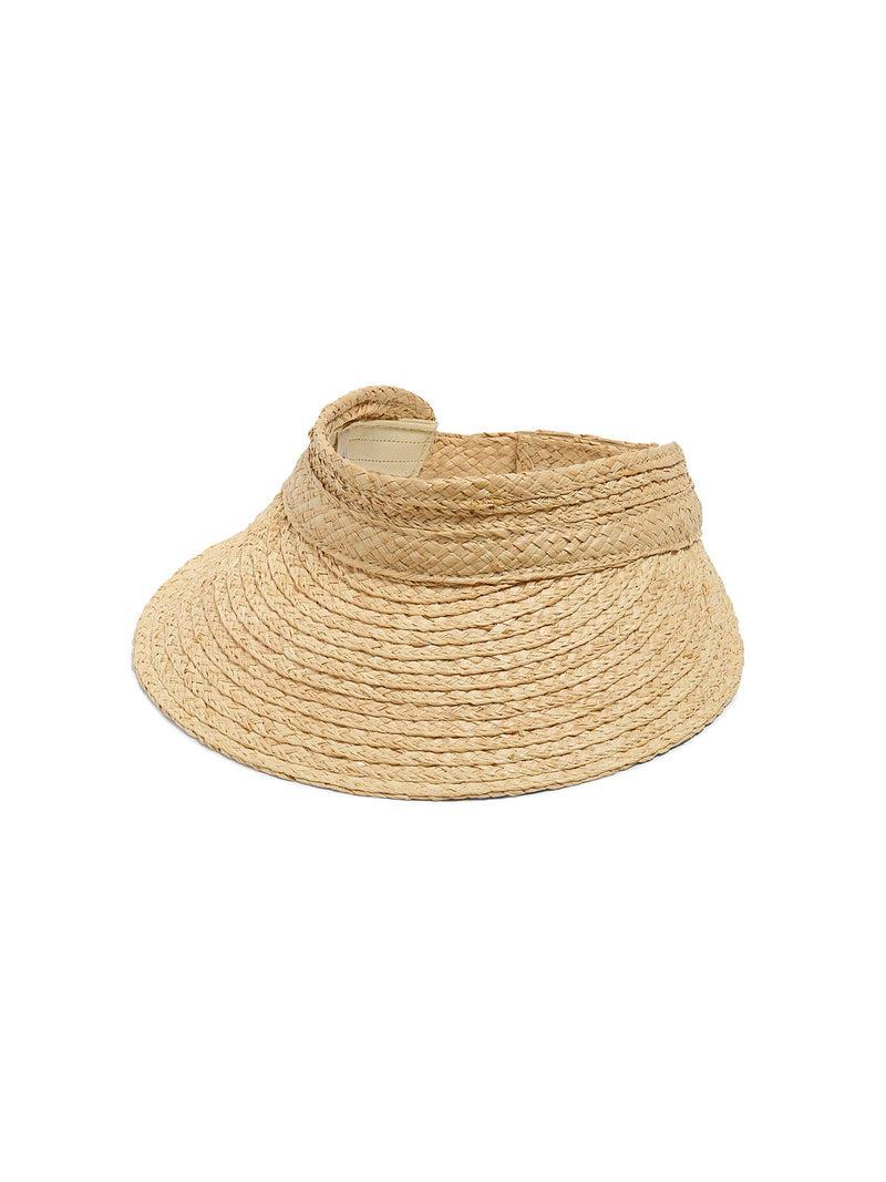 Raffia Packable Visor - Natural Product Image