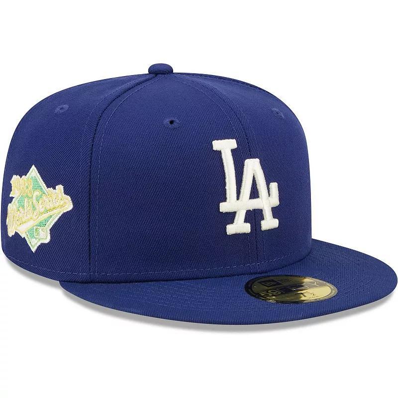 Mens New Era Royal Los Angeles Dodgers 1988 World Series Champions Citrus Pop UV 59FIFTY Fitted Hat Product Image