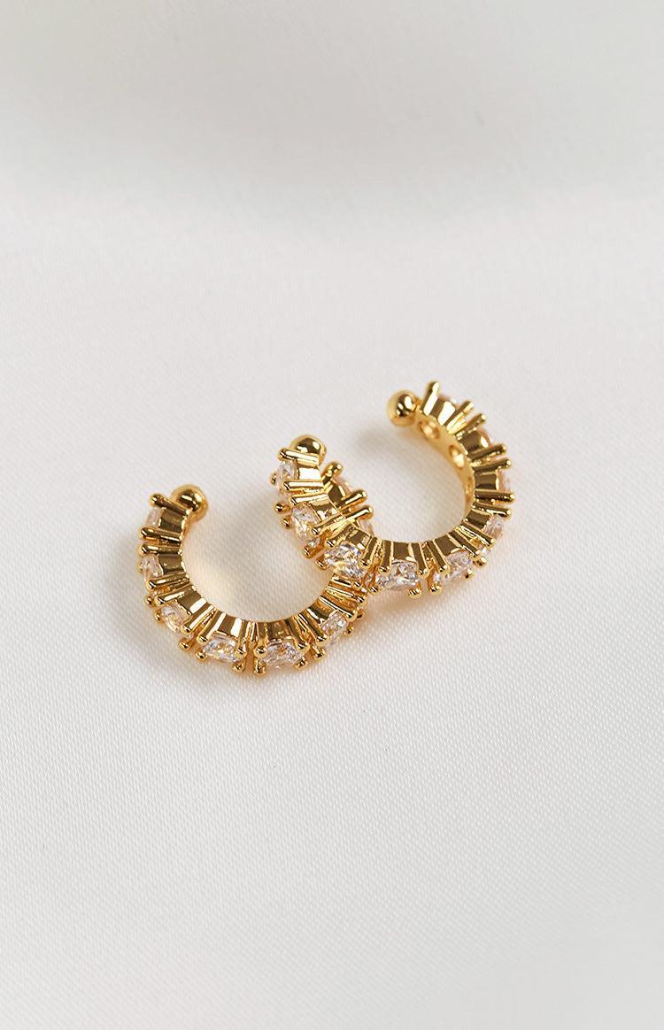 Tana Gold-Plated Hoop Clip Earrings Product Image