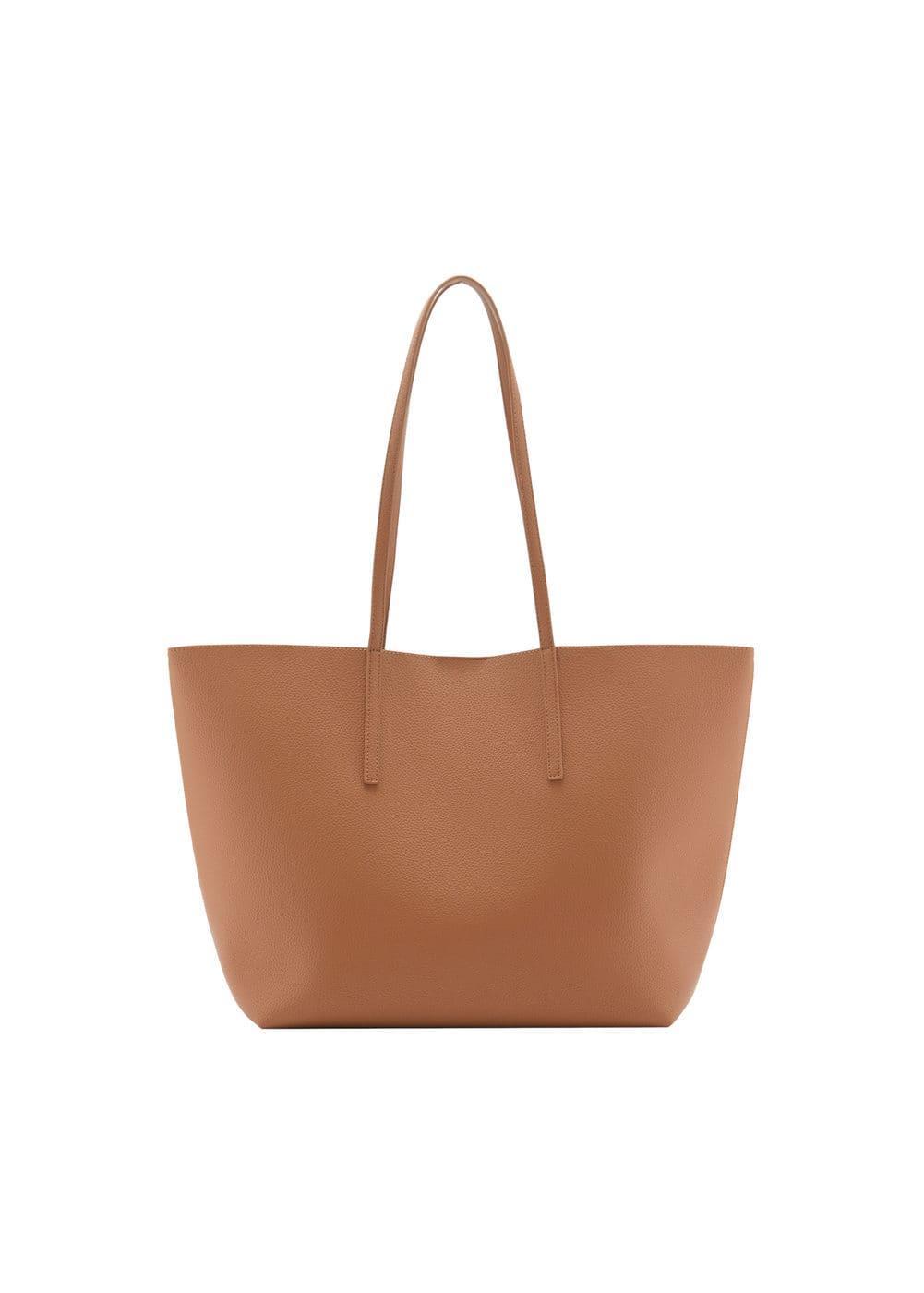 MANGO - Pebbled effect shopper bag - One size - Women Product Image