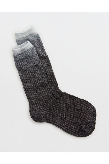 Aerie Metallic Ombre Crew Socks Women's Product Image