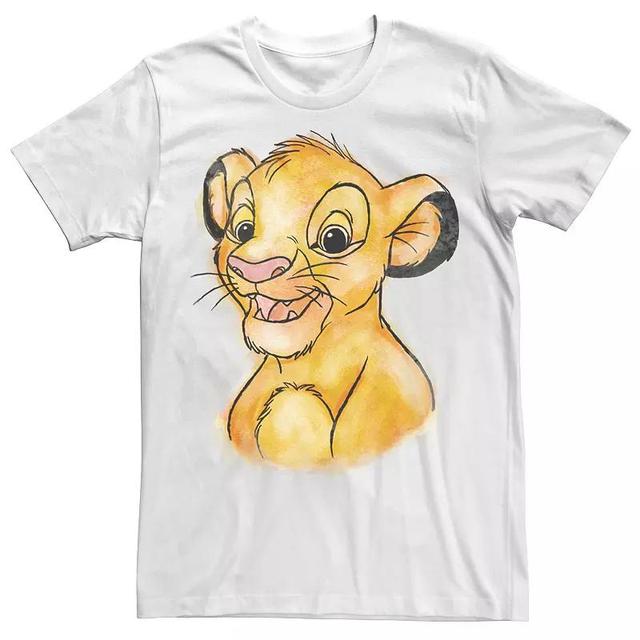 Disneys The Lion King Simba Mens Water Color Sketch Tee Product Image