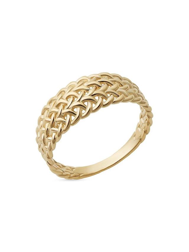 Womens 14K Yellow Gold Woven Love Ring Product Image