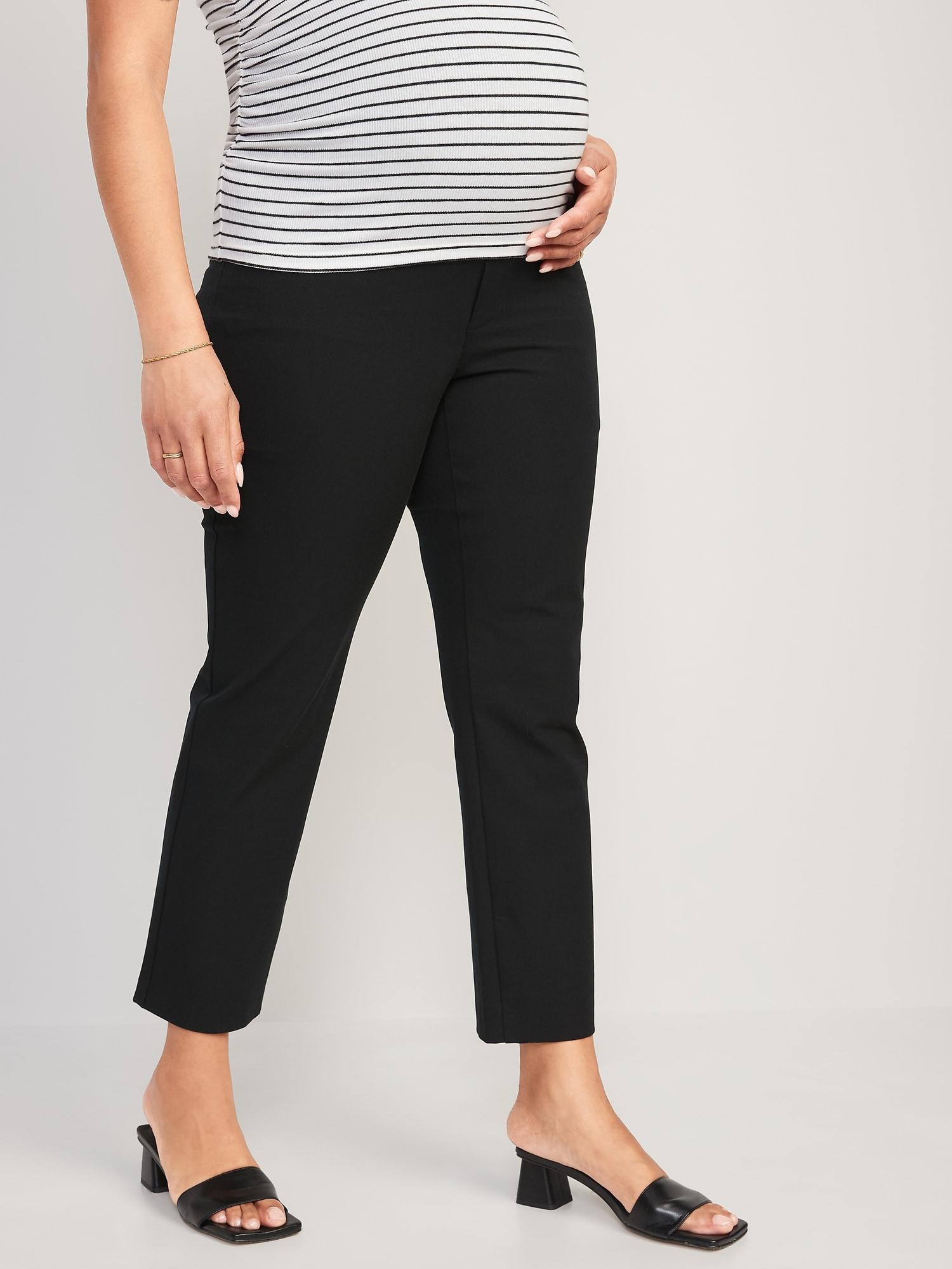 Maternity Full-Panel Pixie Straight Ankle Pants Product Image