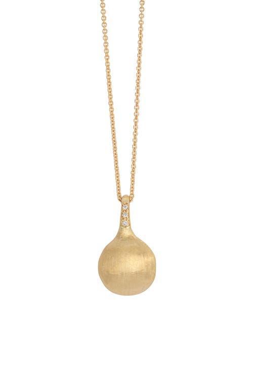 Womens Africa Boules 18K Yellow Gold & 0.03 TCW Diamond Pendant Necklace Product Image