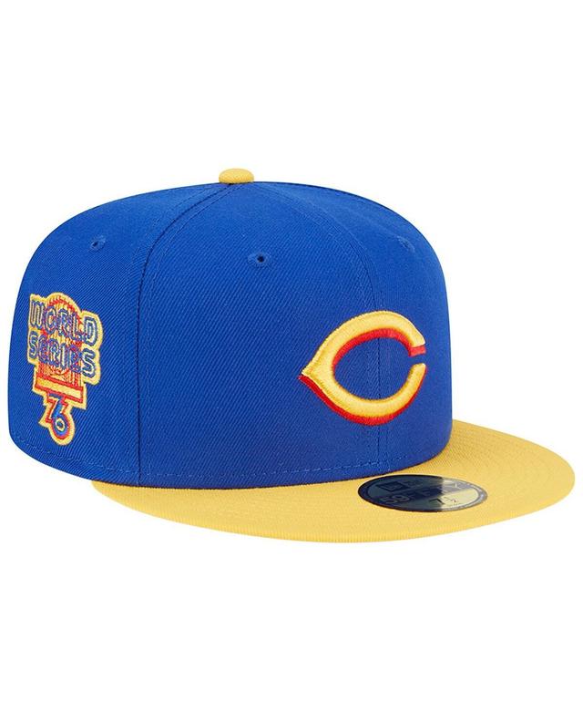 Mens New Era Royal/Yellow Cincinnati Reds Empire 59FIFTY Fitted Hat Product Image