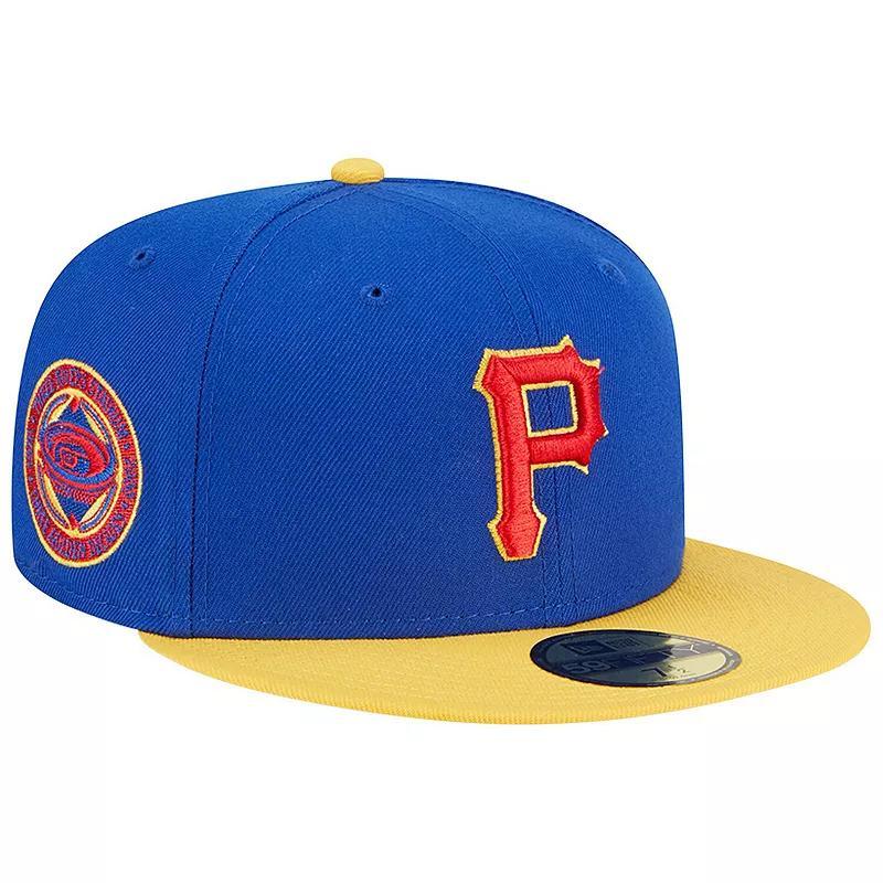 Mens New Era Royal/Yellow Pittsburgh Pirates Empire 59FIFTY Fitted Hat Product Image