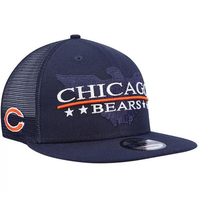 Mens New Era Chicago Bears Totem 9FIFTY Snapback Hat, Blue Product Image