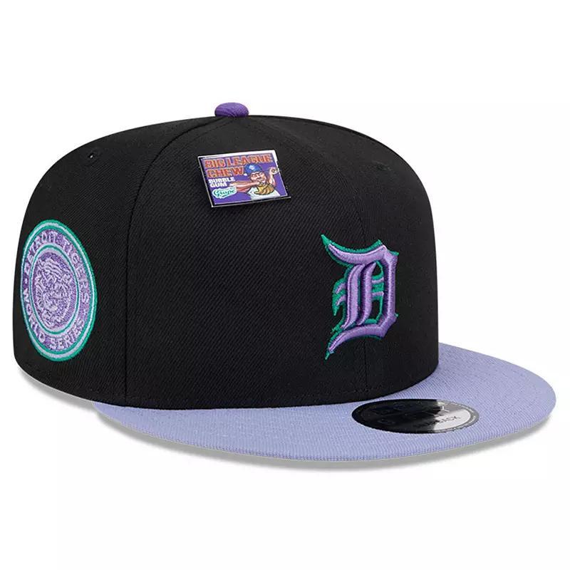 Mens New Era /Purple Detroit Tigers Grape Big League Chew Flavor Pack 9FIFTY Snapback Hat Product Image