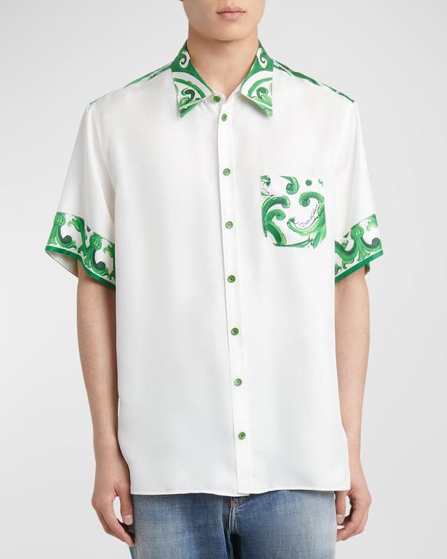 Mens Silk Majolica Sport Shirt Product Image