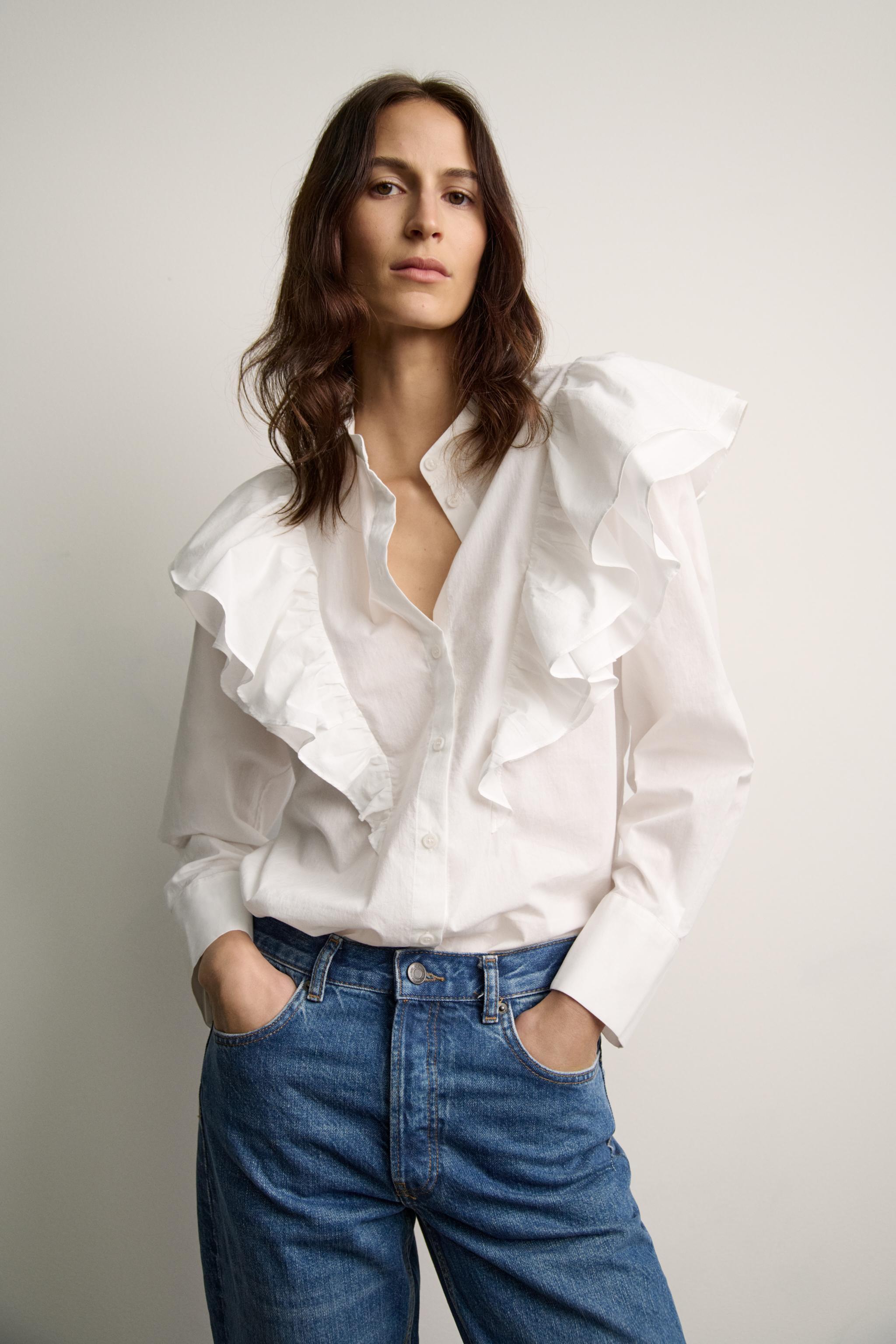 RUFFLED BLOUSE ZW COLLECTION product image