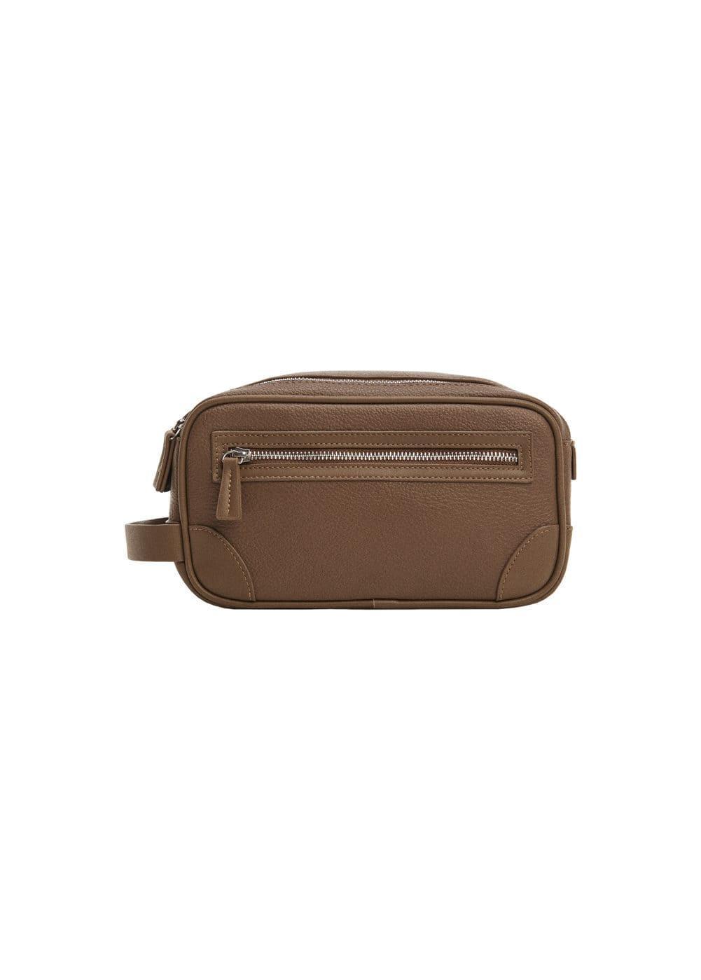 Mango Mens Zipped Pebbled Cosmetic Bag Product Image