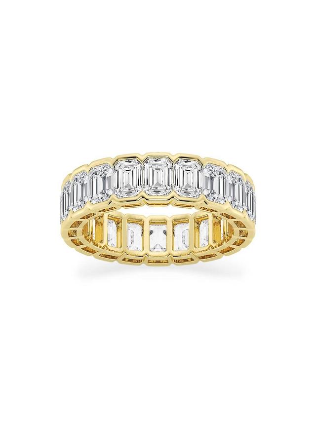 Womens 14K Yellow Gold & Emerald-Cut Lab-Grown Diamond Eternity Band/2.00-5.00 TCW Product Image