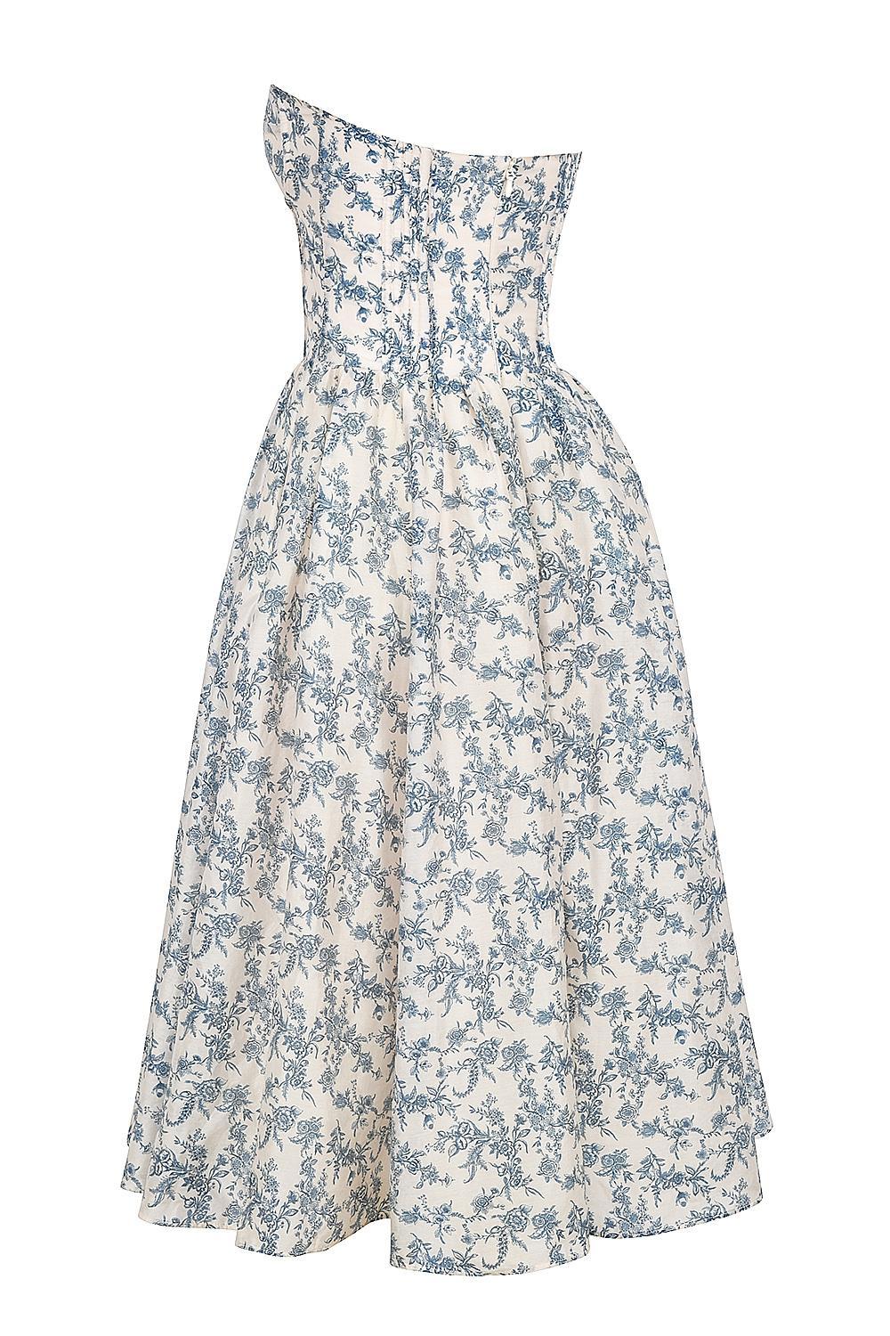 Bennett English Porcelain Print Strapless Sundress Product Image