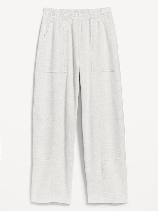 Extra High-Waisted SoComfy Seamed Barrel-Leg Sweatpants Product Image