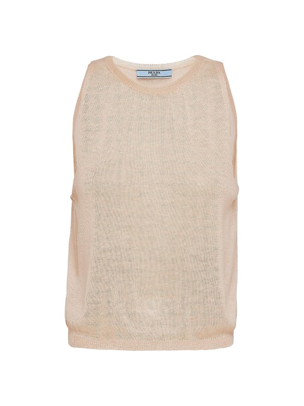 Womens Cashmere Tank Top Product Image