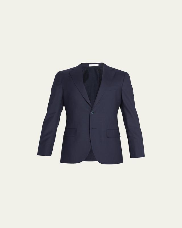 Mens Solid Wool Suit Product Image