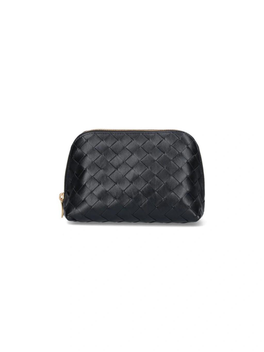 Intrecciato Zipped Pouch In Black Product Image