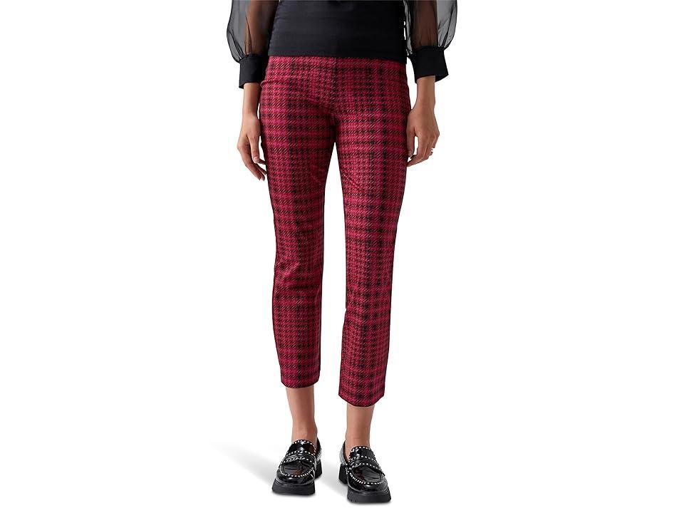 Sanctuary Carnaby Kick Crop (Pink Glen Plaid) Women's Clothing Product Image