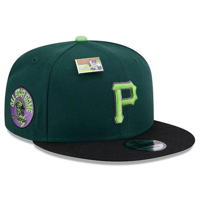 Mens New Era /Black Pittsburgh Pirates Sour Apple Big League Chew Flavor Pack 9FIFTY Snapback Hat Product Image