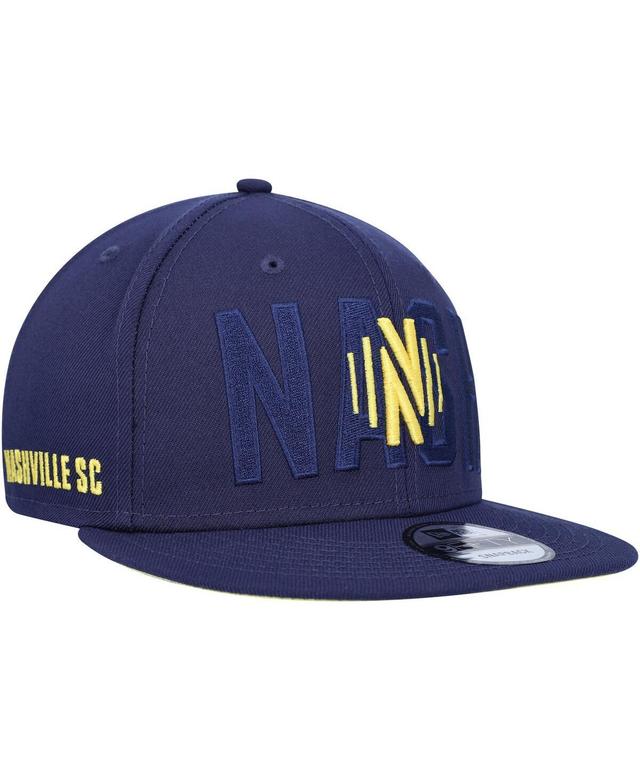 Mens New Era Navy Nashville SC Kick Off 9FIFTY Snapback Hat, Mls Blue Product Image