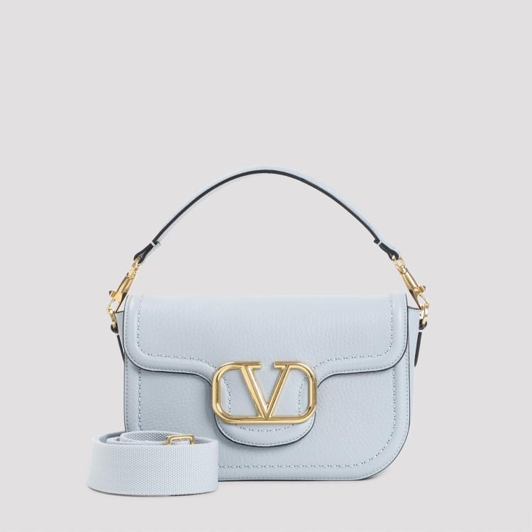 VALENTINO GARAVANI Blue Calf Leather Shoulder Bag Product Image