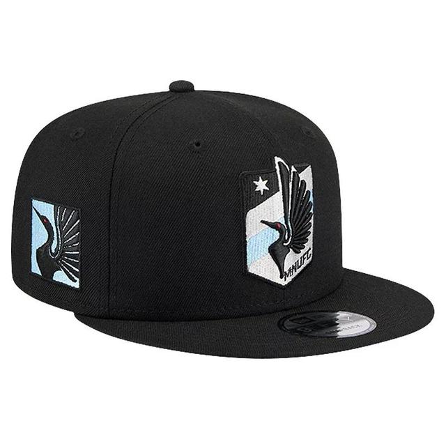 Mens New Era Black Minnesota United FC Jersey Hook 9FIFTY Snapback Hat Product Image