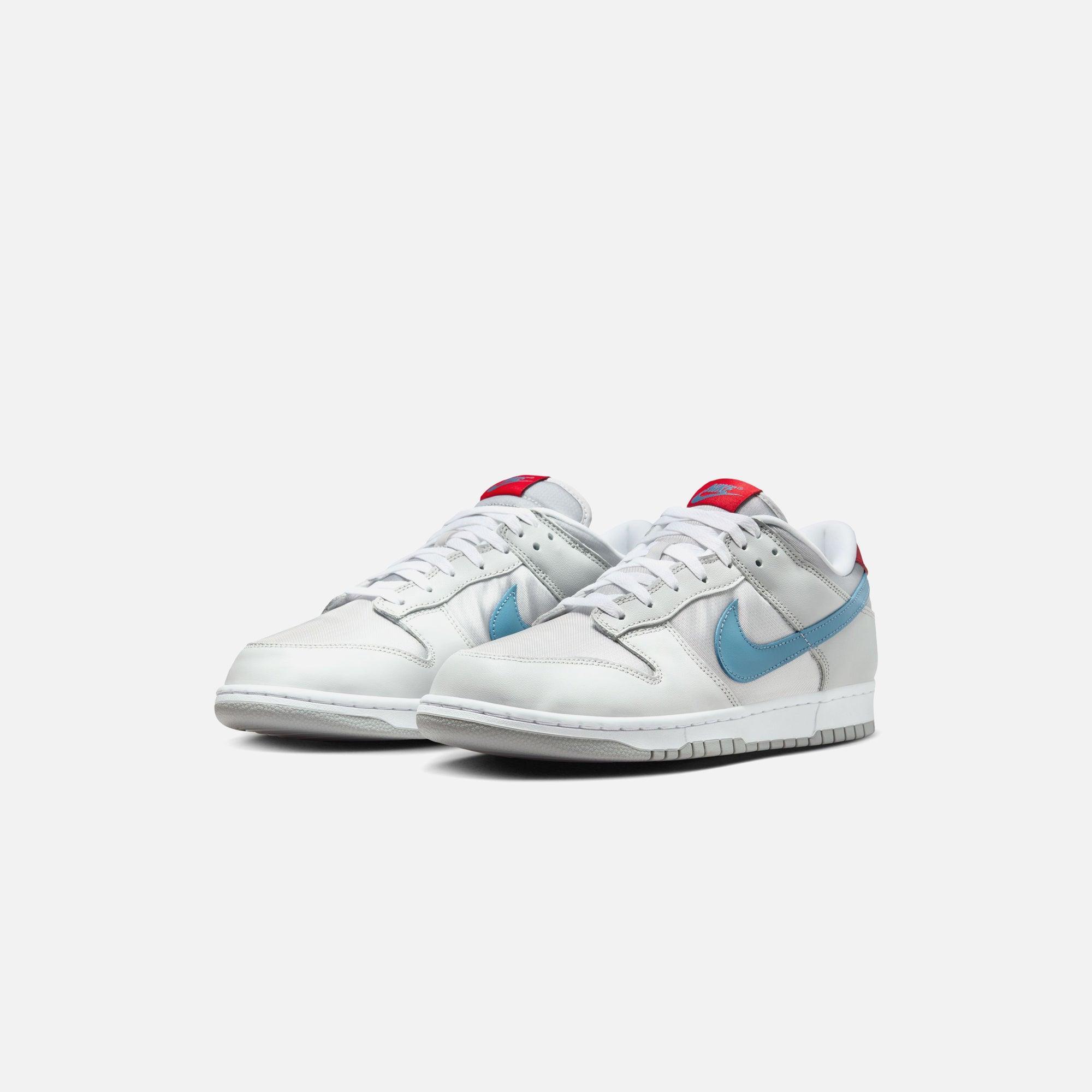 Nike Dunk Low - Metallic Silver / Cascade Blue / Neutral Grey / Gym Red Male Product Image