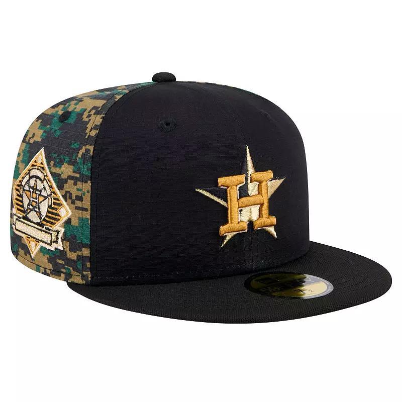 Mens New Era Houston Astros Digi Camo 59FIFTY Fitted Hat Product Image