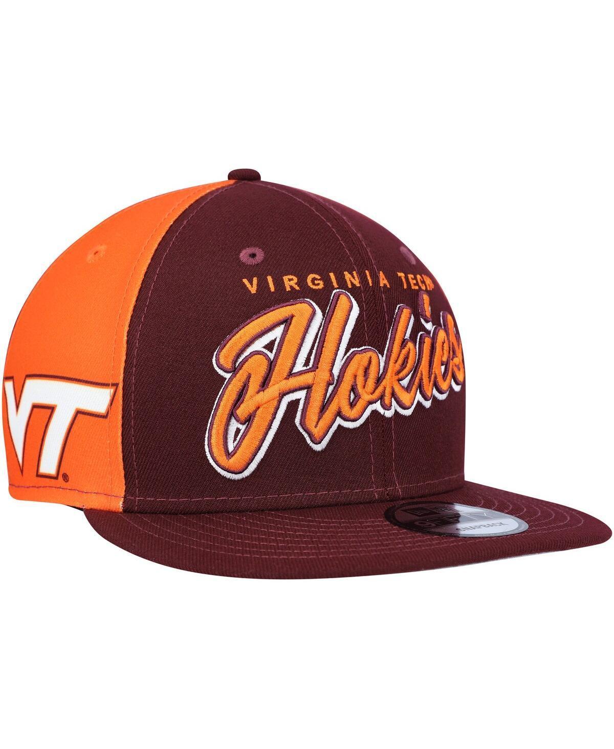 Mens New Era Maroon Virginia Tech Hokies Outright 9FIFTY Snapback Hat Product Image