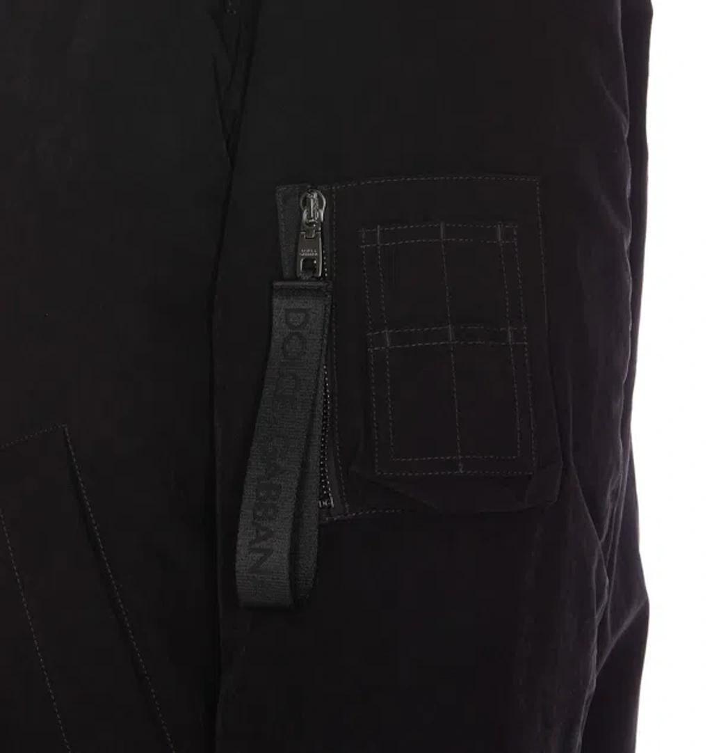 Bomber Jacket In Technical Fabric In Black Product Image