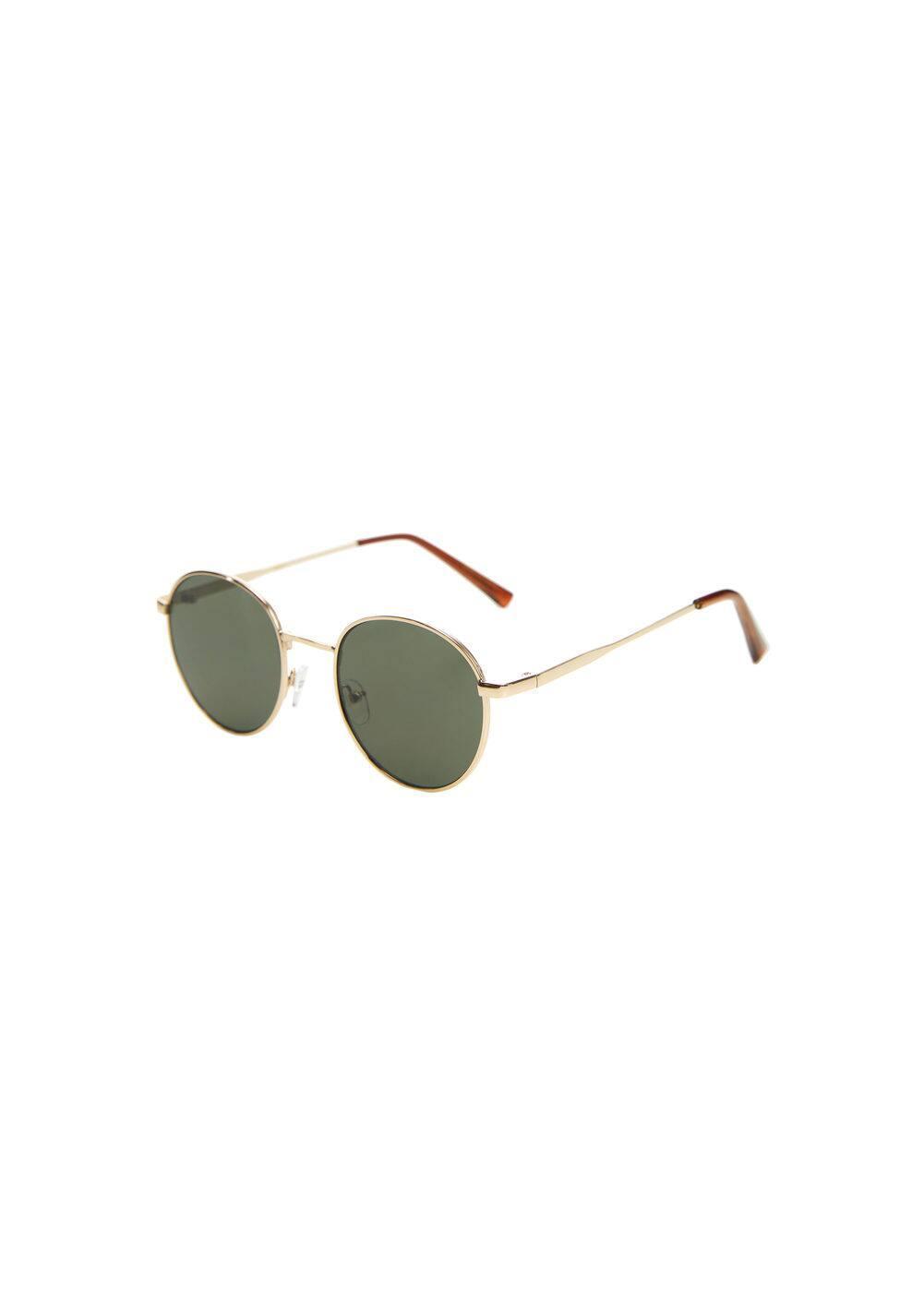 MANGO MAN - Round Metal Sunglasses - One size - Men Product Image