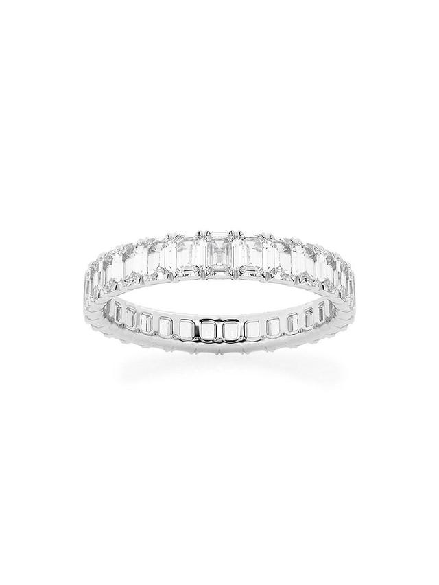 Womens Platinum & Emerald-Cut Lab-Grown Diamond Eternity Band/2.00-5.00 TCW Product Image