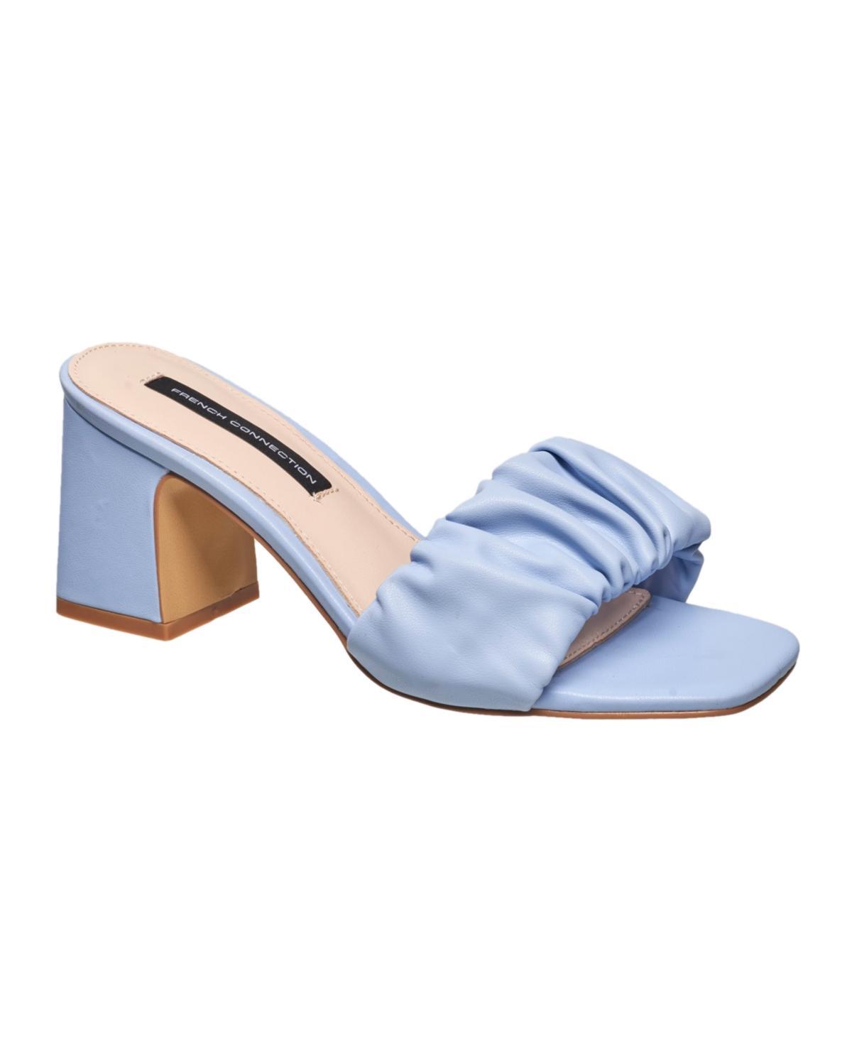 French Connection Womens Block Heel Slide Sandals Product Image