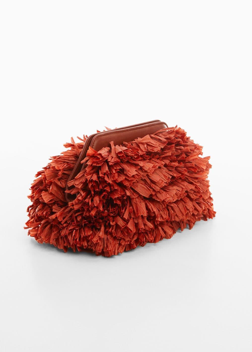 MANGO - Fringed clutch bag - One size - Women Product Image