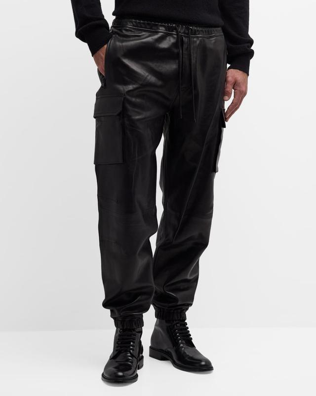 FRAME Leather Cargo Joggers Product Image